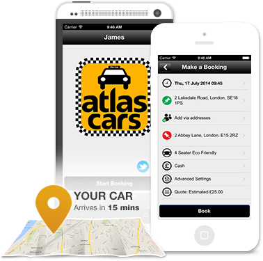 Web booking Atlascars of London